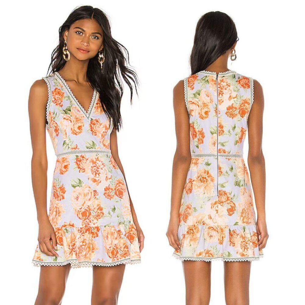 Alice + Olivia Kieran Posy Garden Floral Mini Dress